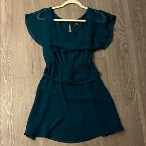 Bardot Elegant Teal Mini Dress
